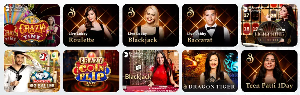Jeux de casino en direct ASTRAL CASINO
